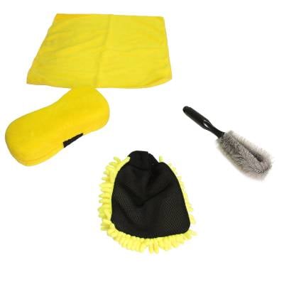 Set burete cu microfibre și perie - Carguard MSC001