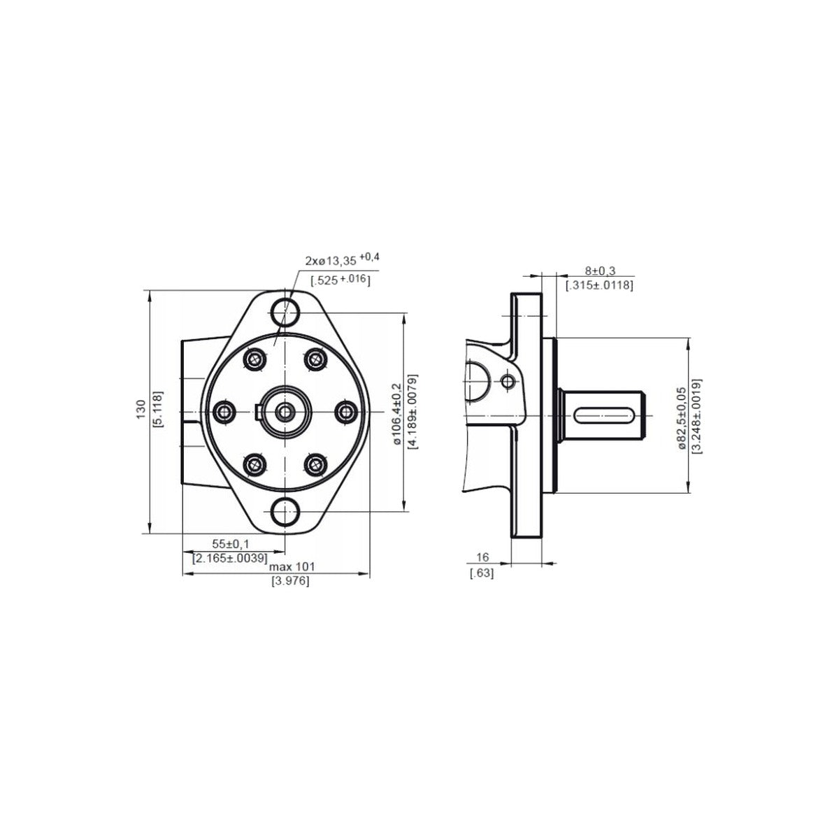 Motor hidraulic orbital M+S HYDRAULIC MP100CD – imagine 4