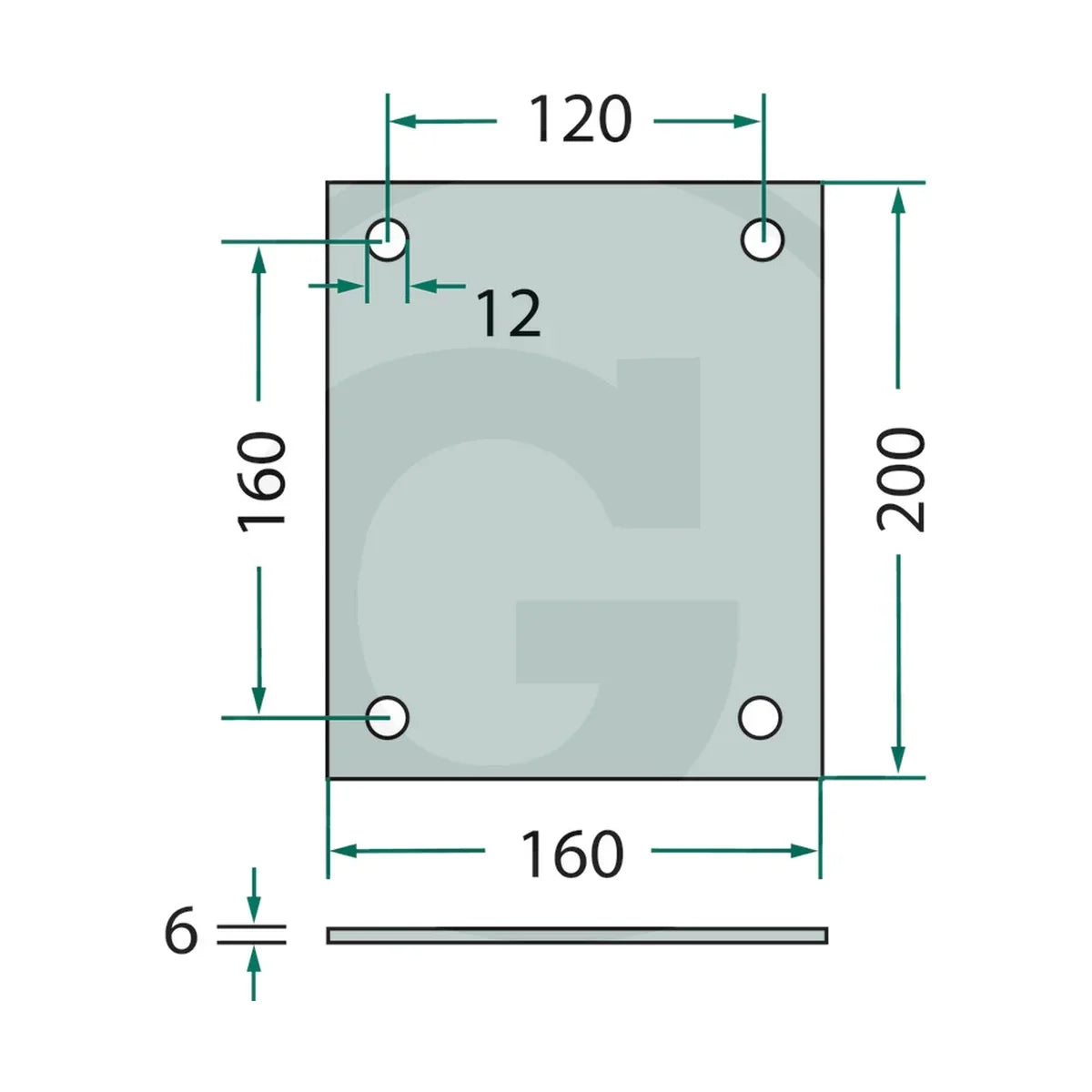 Schita dimensiuni Placa rezerva simol 220F5