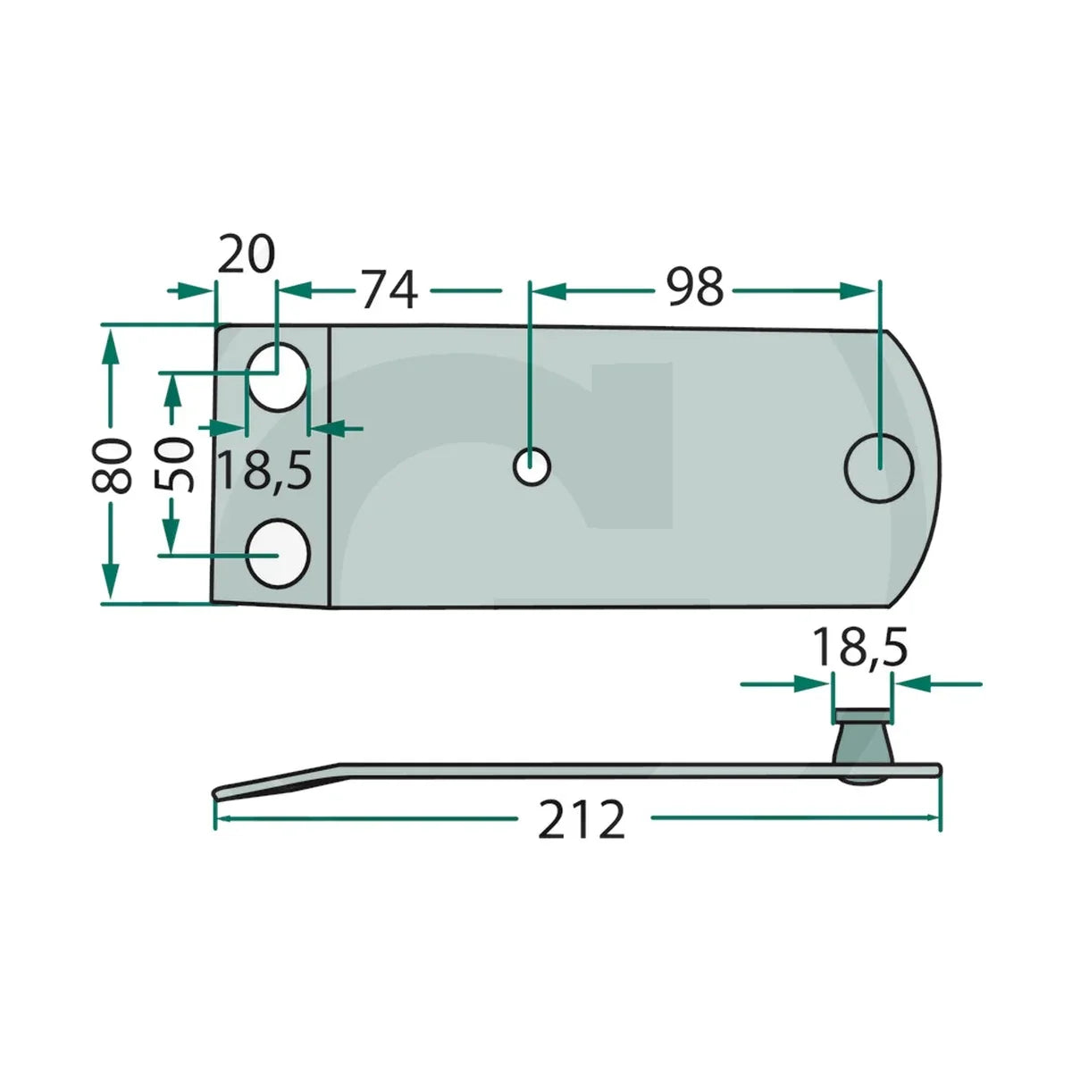 Schita dimensiuni Portcutit compatibil Fella, Rasspe GRANIT 525121879