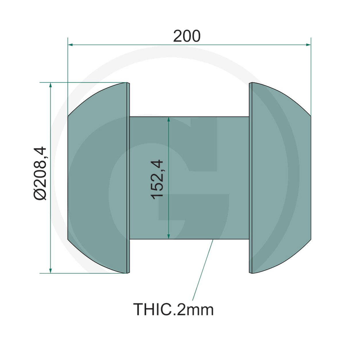 Schita dimensiuni Racord cardan 6 GRANIT 4050290093