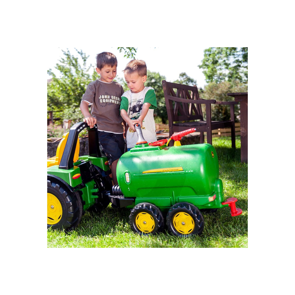 Remorca cisterna John Deere pentru tractor cu pedale Rolly Toys 122752 – imagine 2