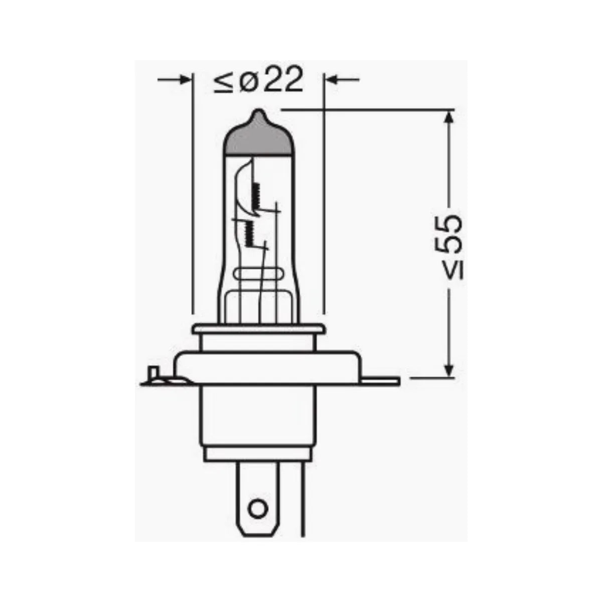 Set 2 becuri auto halogen Osram H4 Cool Blue Intense Next Generation +100