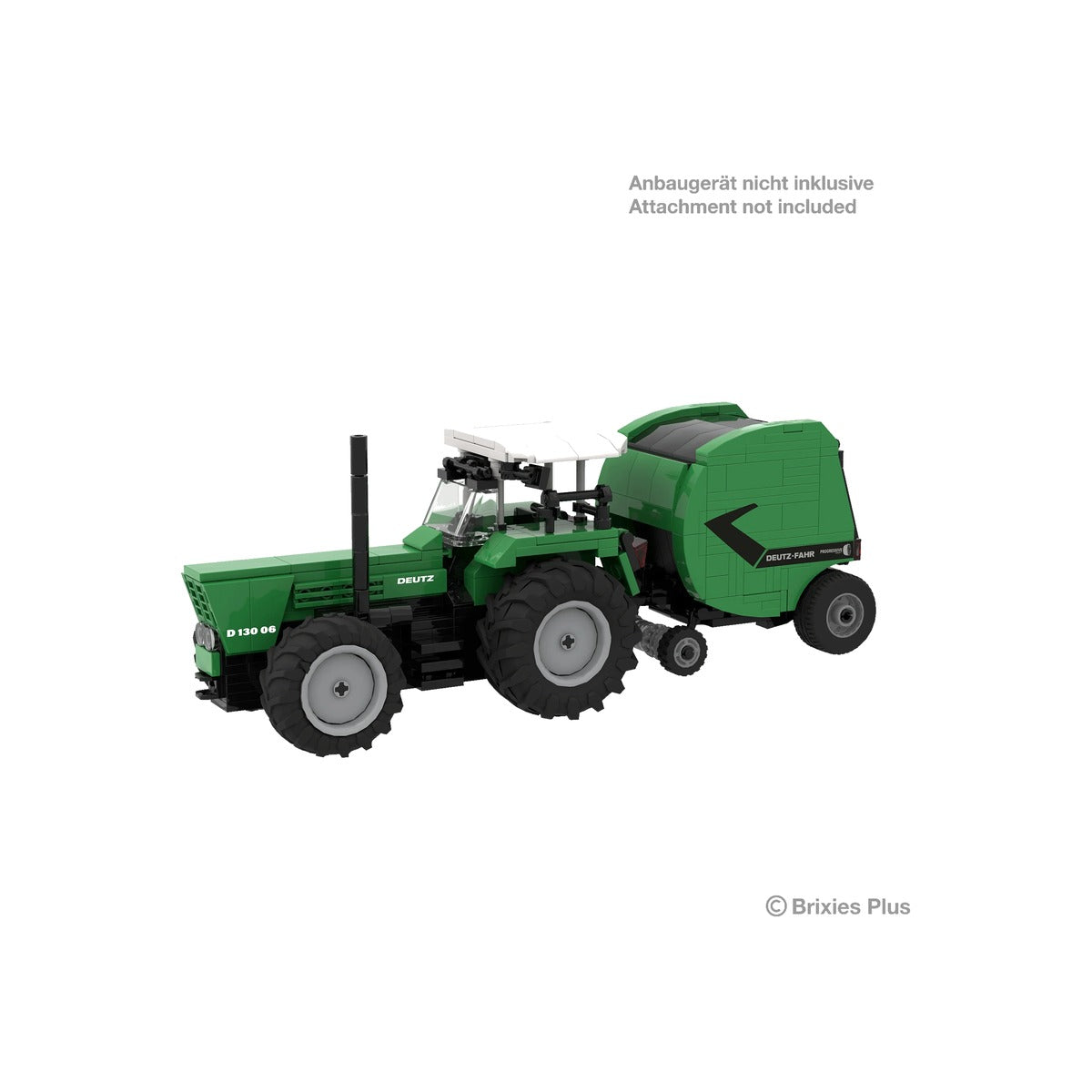 Set caramizi de construit tractor Deutz-Fahr 40 06, a 3-a generatie Brixies Plus 36976729 – imagine 7