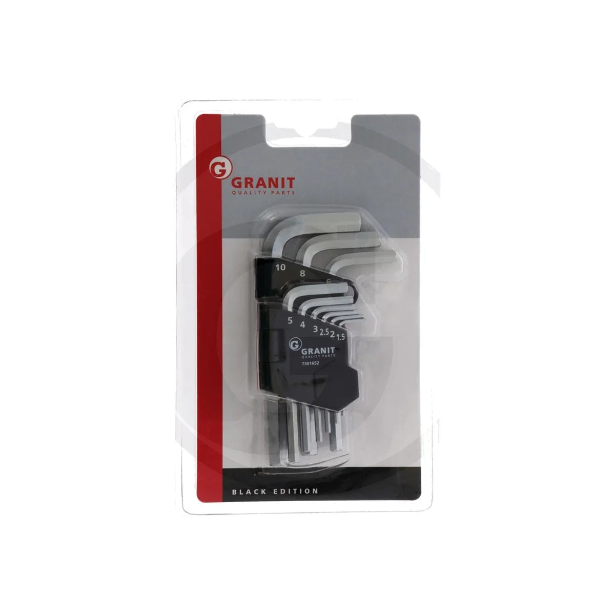 Set chei imbus versiune scurta 9 piese GRANIT BLACK EDITION 7301652 – imagine 2