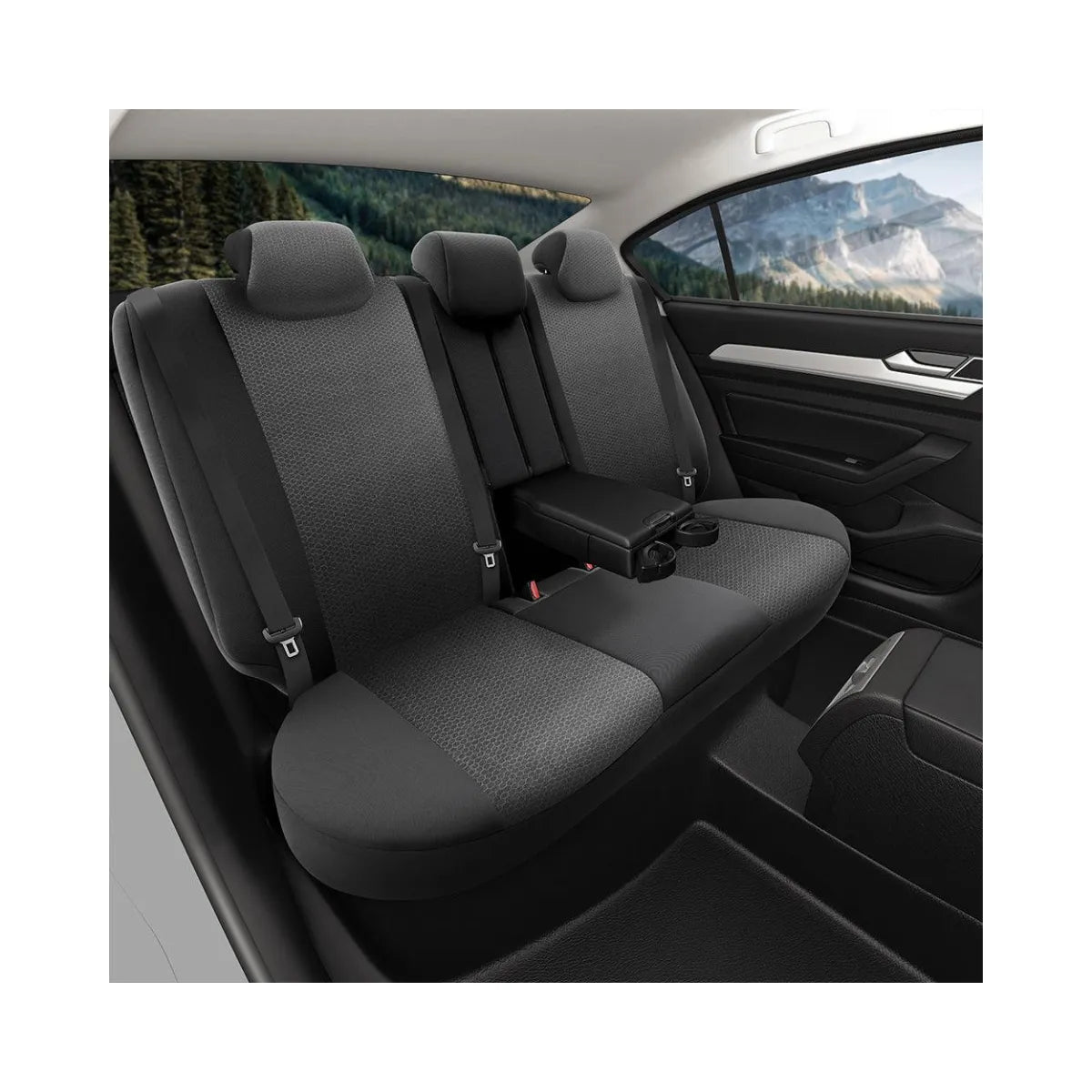 Set huse scaun urban negru