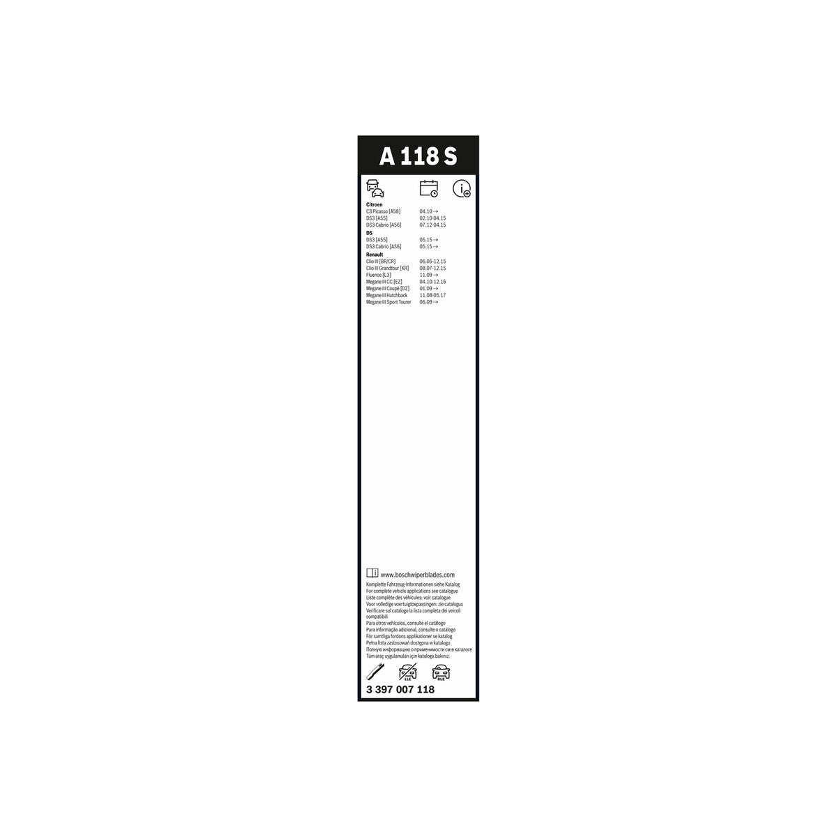 Set stergatoare aerotwin 600/400 mm Bosch 3 397 007 118 – imagine 4