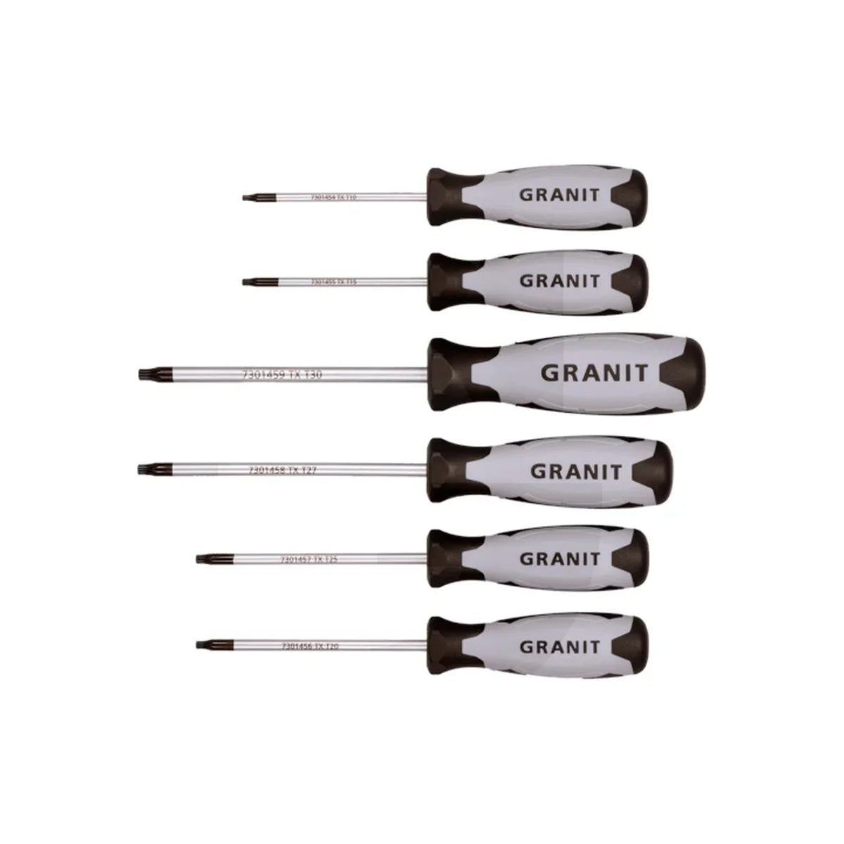 Set surubelnite, TX 6 piese GRANIT BLACK EDITION 7301467