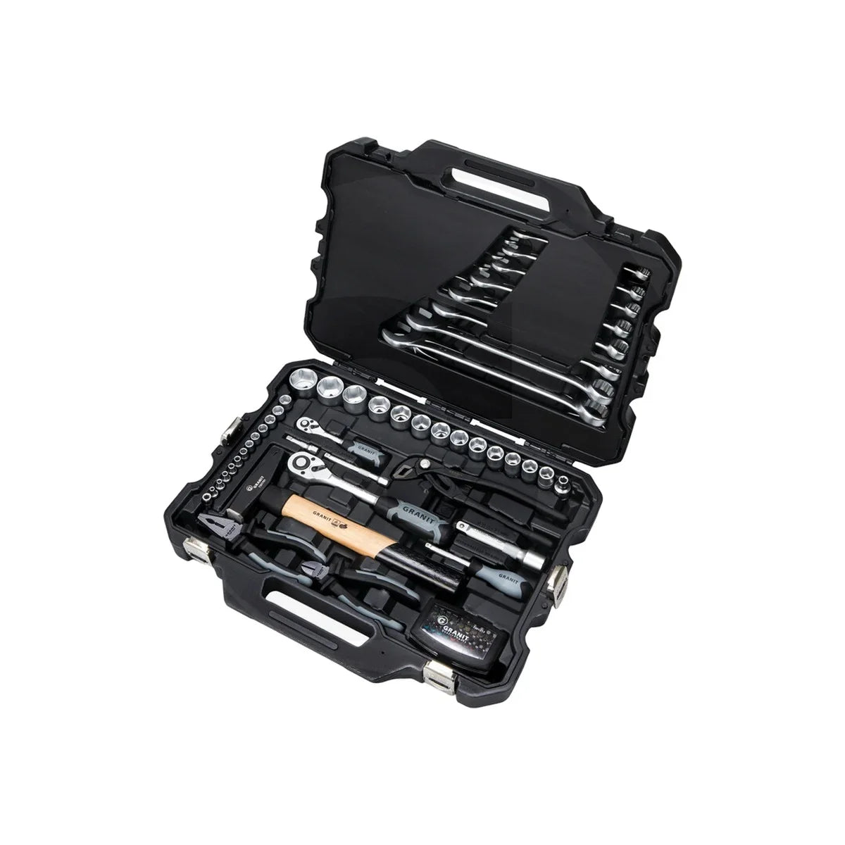 Set unelte Profi, 62 buc 58 buc., metric GRANIT BLACK EDITION 7302220 – imagine 2