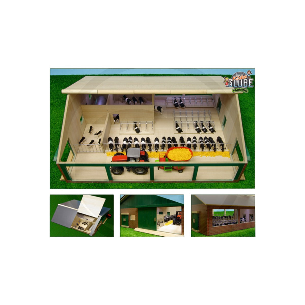 Staul de vaci din lemn cu stand de muls Kids Globe 600KG610495
