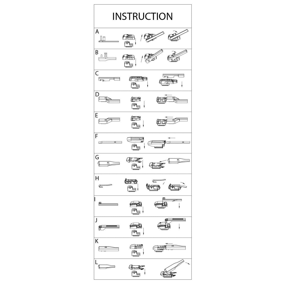 Ștergător profesional 24"/60cm - multiadaptor - CARGUARD 77924 – imagine 3