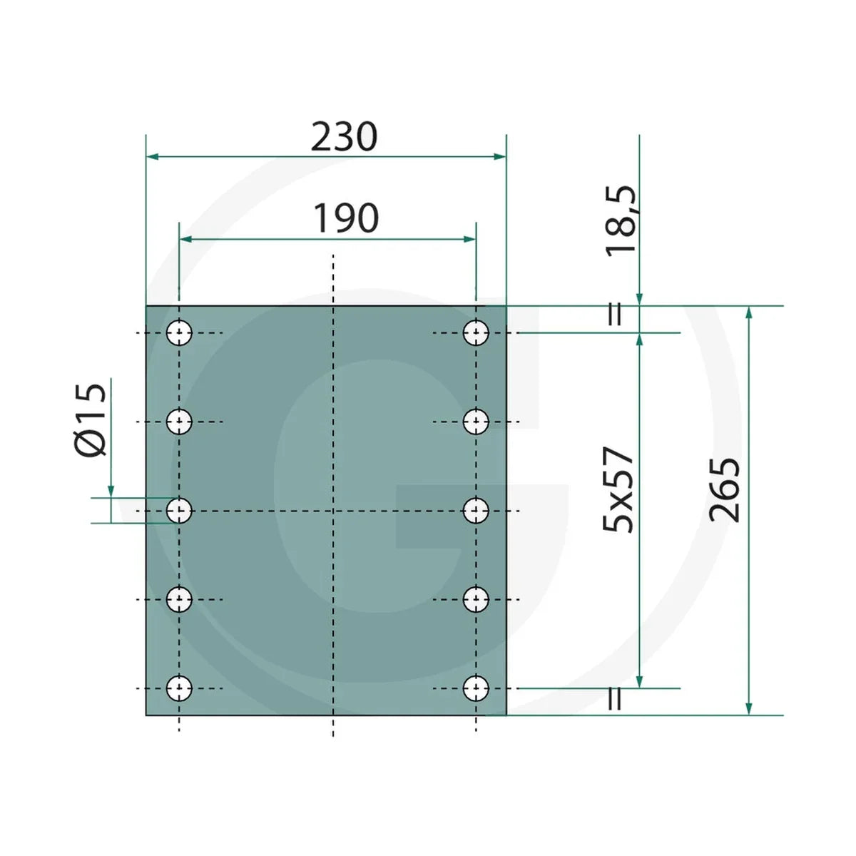 Schita dimensiuni Suport in 3 trepte simol 220KRA800FL/N – 2