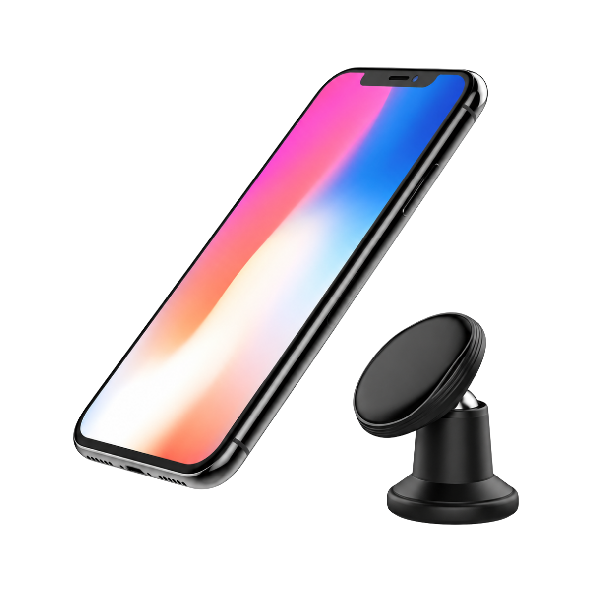 Suport telefon magnetic auto cu fixare pe bord si rotatie 360