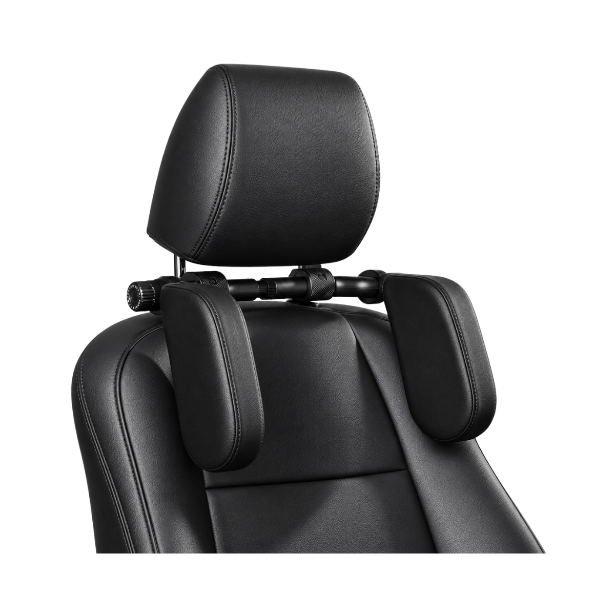 Suport tetiera auto reglabil-piele ecologica neagra