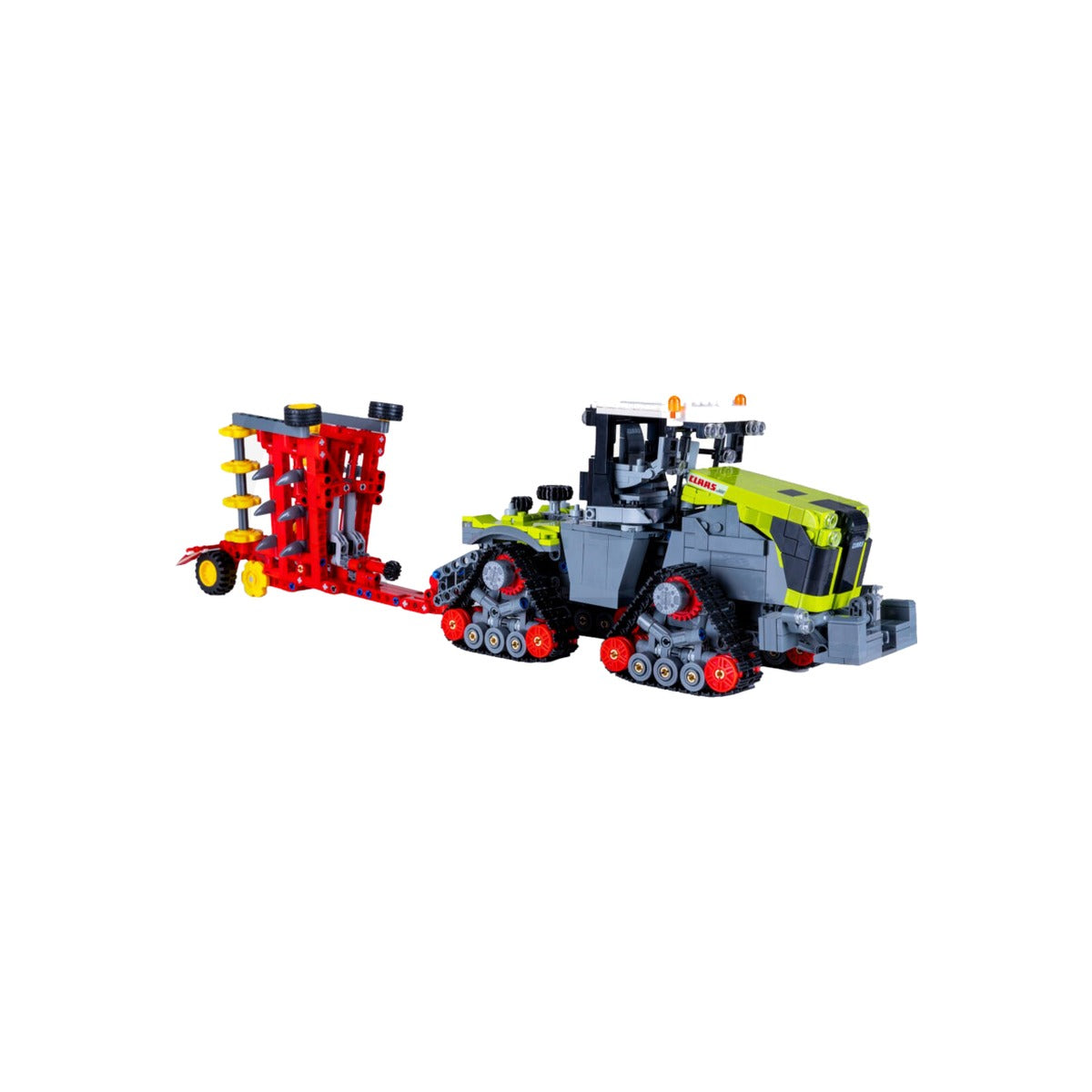 Tractor din caramizi de construit CaDA Claas Xerion 5000, 1336 de piese, scara 1:32 Jamara 47232300 – imagine 8