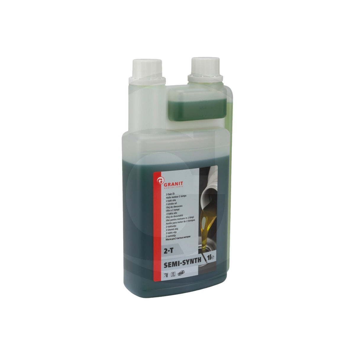 Ulei semisintetic doi timpi auto preparat partial sintetic, de culoare verde GRANIT 21099200