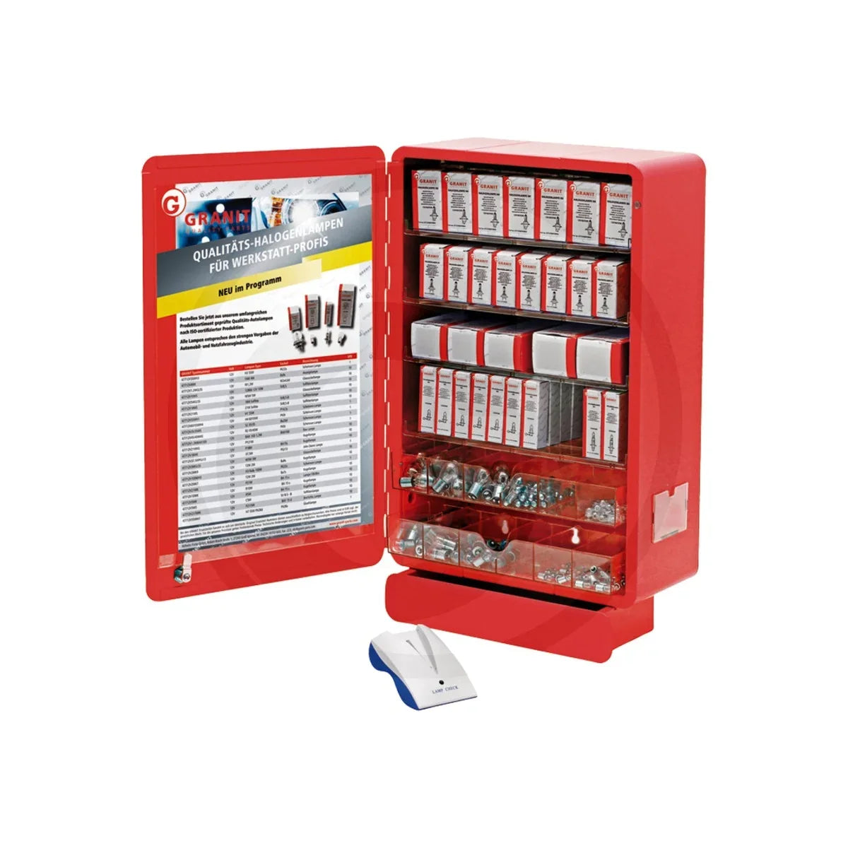 Vitrina becuri include tester si 280 de becuri, 12 V GRANIT 47756202CDG