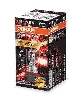Bec 12v h11 55 w night breaker +200% osram