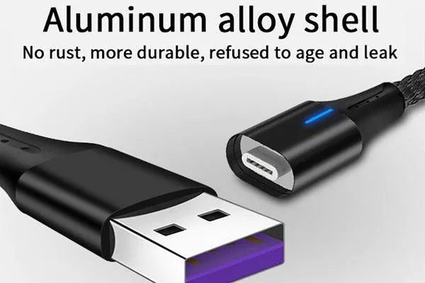 Cablu date incarcare 2in1 fast charge 3.0 usb la micro usb/type-c 1.5m 5a rosu