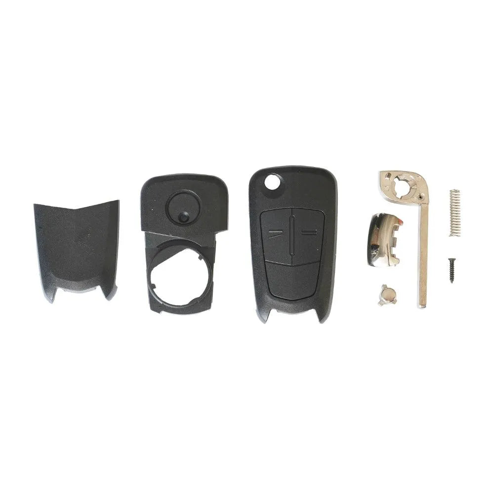 Carcasa cheie contact pentru opel astra / corsa / tigra / vectra, 2 butoane, cu cheie