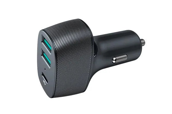 Incarcator auto cu 2xusb qc3.0 si 1xusb type-c 42w
