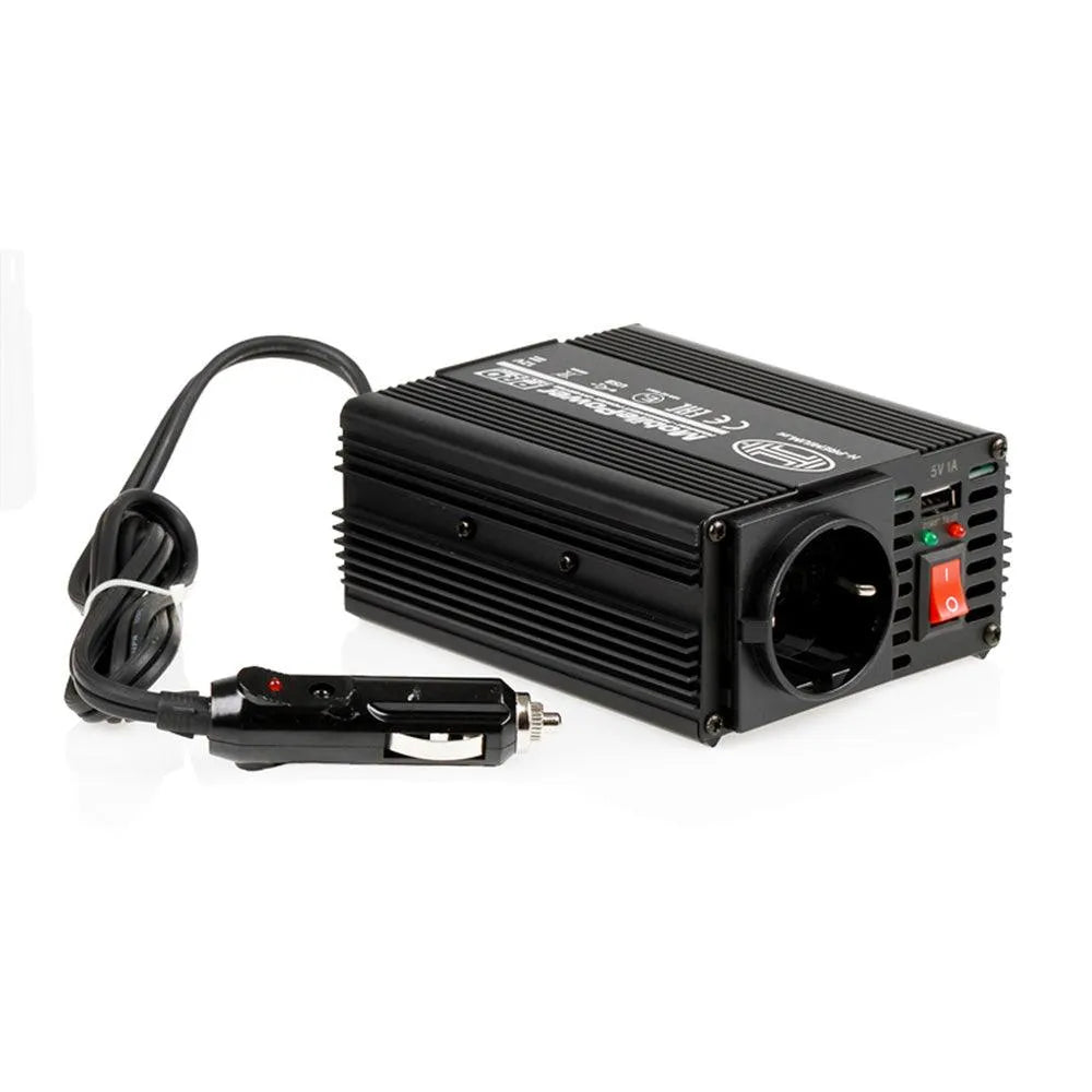 Invertor de tensiune heyner premium pro 150-300w alimentare 12v iesire 230v cu usb