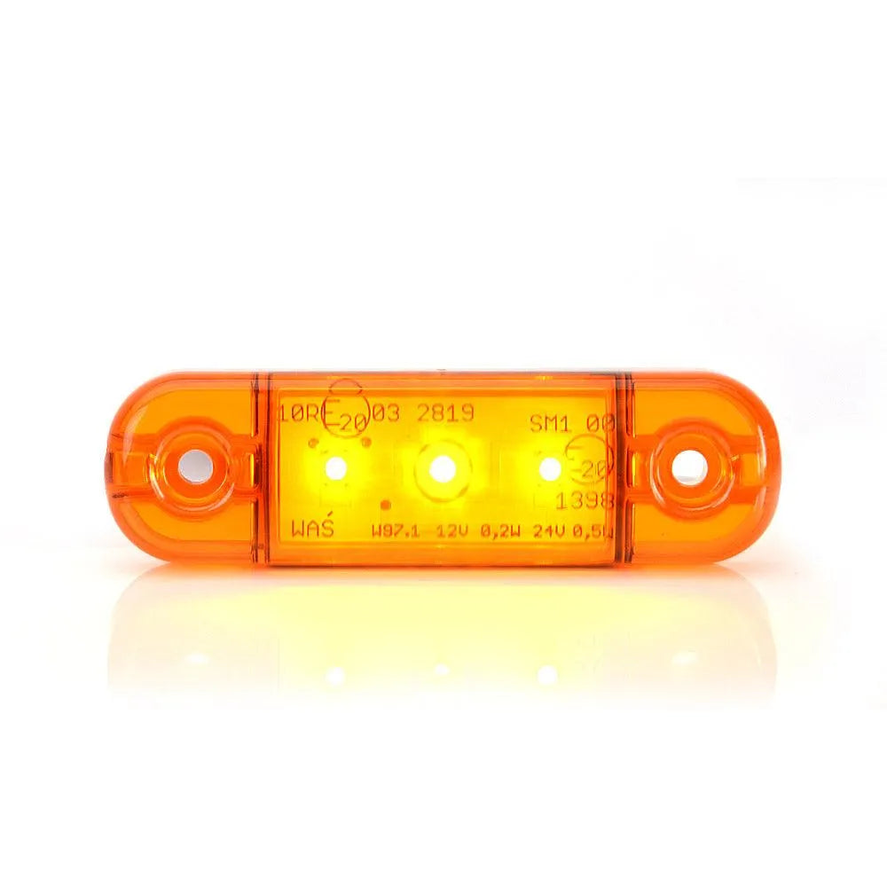 Lampa gabarit led 708 w97.1, 12v-24v, pozitie portocaliu was
