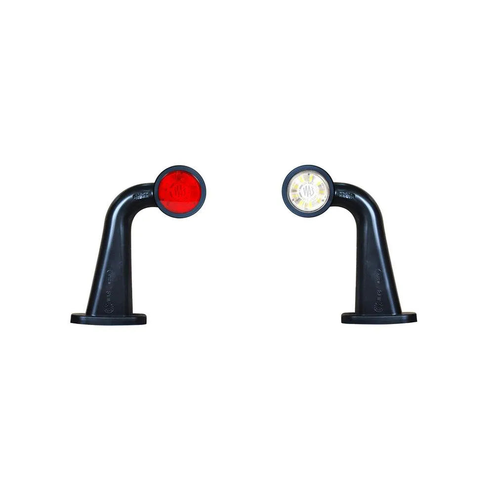 Lampa gabarit led cu brat 499bcl w21.5w, 12v-24v, pozitie alb / rosu stanga was