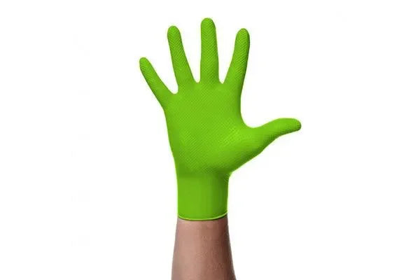 manusi-din-nitril-culoare-verde-structura-diamantata-xl-set-50buc-1