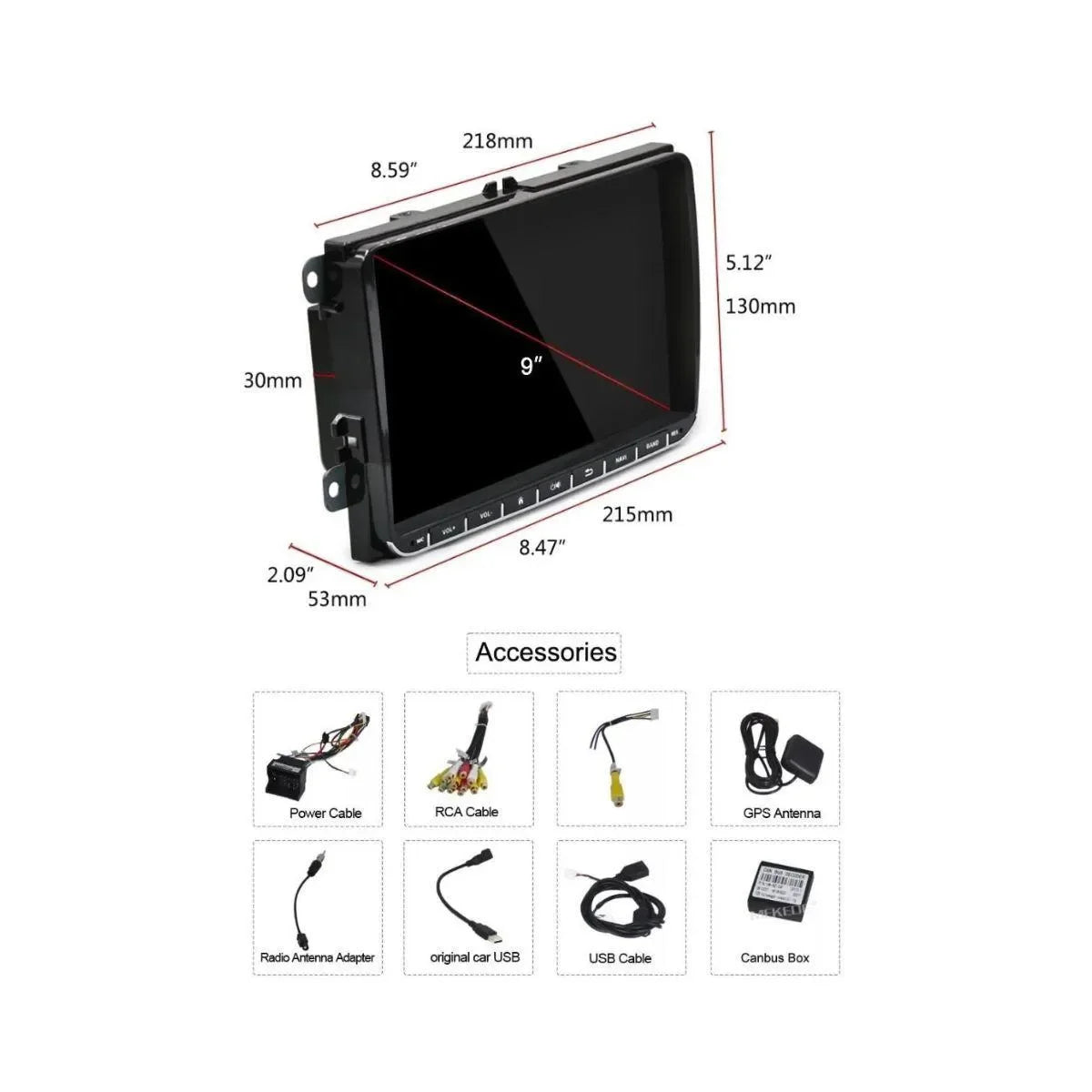 navigatie-auto-android-8-1-display-9-inch-1gb-ram-vw-passat-golf-wifi-5