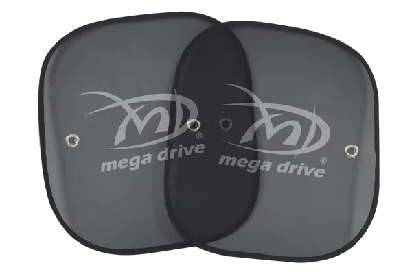 Parasolar lateral negru cu ventuza set 2buc (44x38cm)