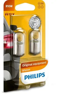 Set 2 becuri auxiliare r10w 12v (blister) vision philips