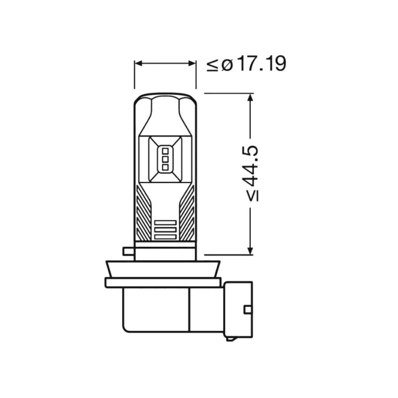 Set 2 becuri LED marca Osram H8 / H11 / H16 LEDriving FL New Generation 67219CW, 12/24V, 8.2W, 6000K, Alb rece