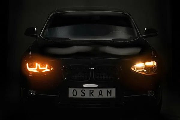 Set 2 faruri led pentru bmw 1 (f20.f21) (2011-2014) crom ledriving halogen ledhl103-cm osram