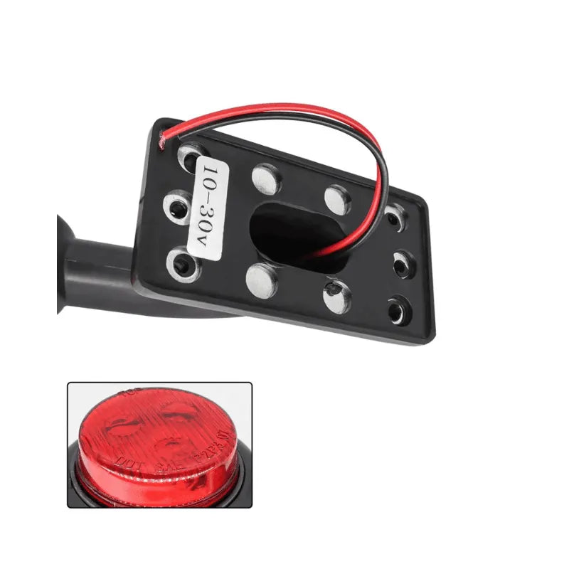 Set 2 lampi led gabarit stg dr 12v 24v cornite cu brat curbat