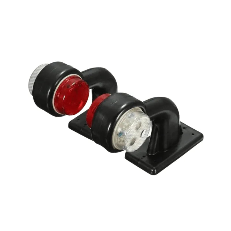 Set 2 lampi led gabarit stg dr 12v 24v cornite cu brat curbat