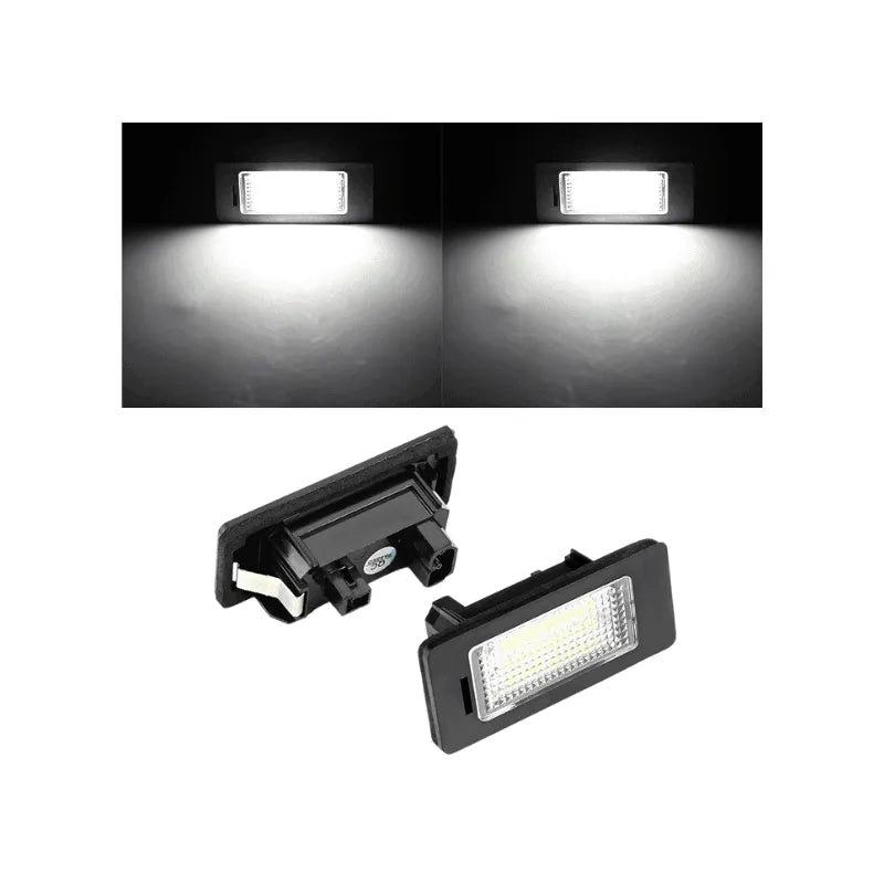 Set 2 lampi numar LED Canbus alb-rece 6000K pentru BMW Seriile E