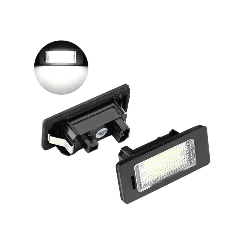 Set 2 lampi numar LED Canbus alb-rece 6000K pentru BMW Seriile E