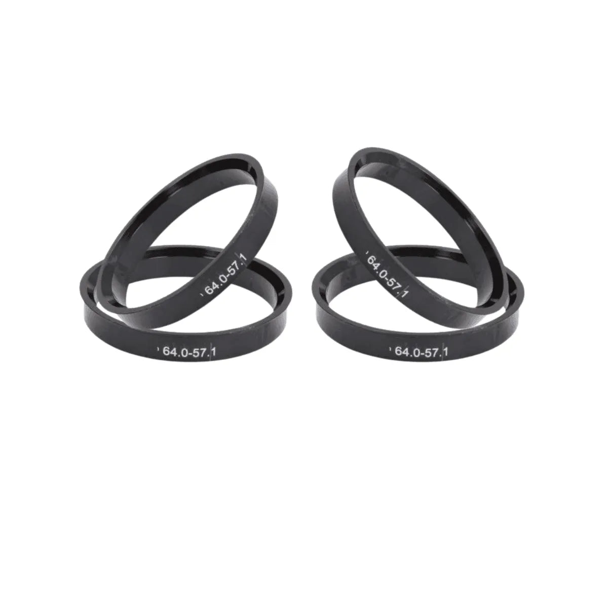 Set 4 inele centrare din ABS 64.0X57.1 mm pentru jante aliaj