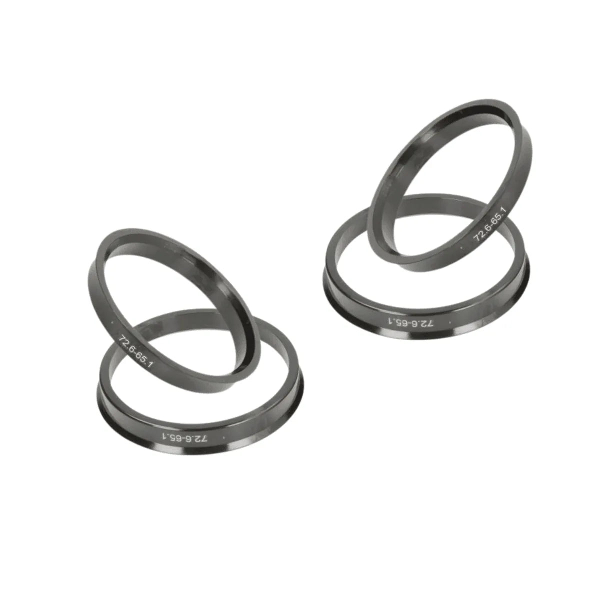 Set 4 inele centrare din ABS 72.6X65.1 mm pentru jante aliaj