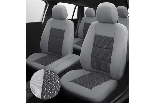 Set huse scaun premium lux gri umb3