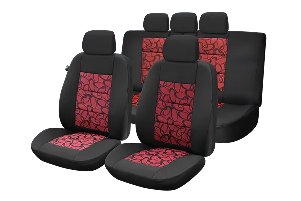 Set huse scaun premium lux - rosu