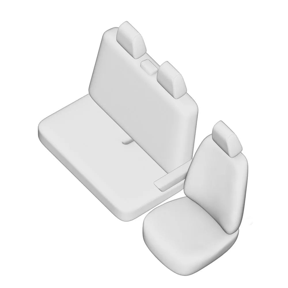 Set huse scaun umbrella pentru volkswagen t4 (2+1) transporter van 1992-2003