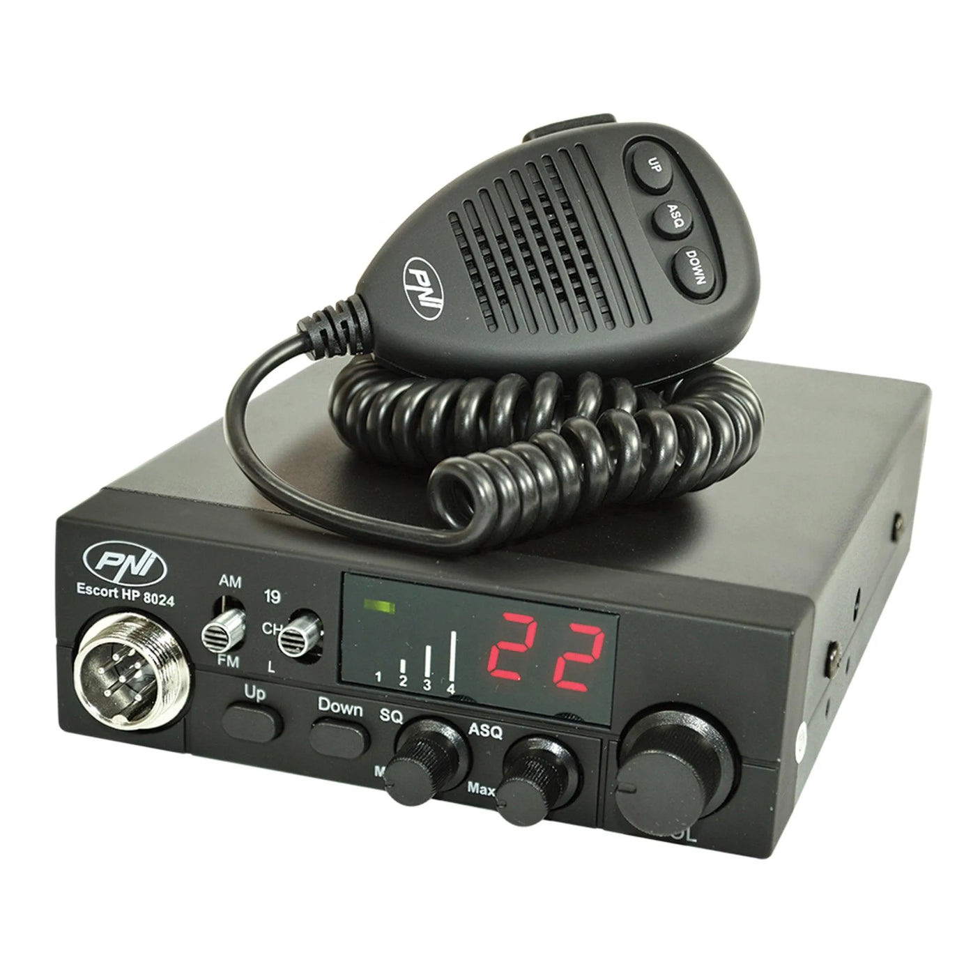 Statie radio cb pni escort hp 8024 12/24v cu asq reglabil