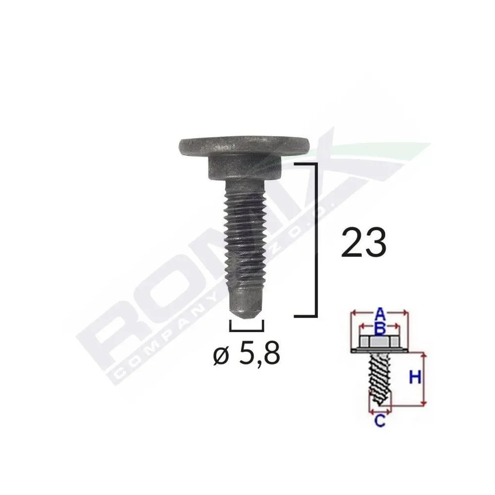 surub-fixare-alfa-romeofiatcitroen-5-8x23mm-negru-set-5-buc-2
