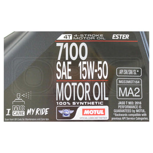 Ulei motor Motul 7100 15W50 4T 4L 104299