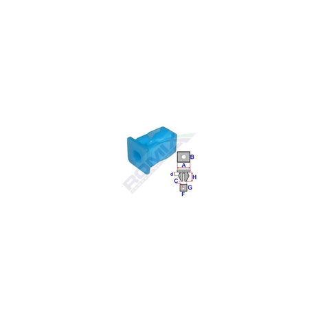 Clips fixare pentru Alfa/ Romeo/ Fiat /lancia - albastru set 25 buc Romix 15030