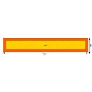 Placa reflectorizanta galben/rosu fluorescent 1130X196 mm Hico TWY059
