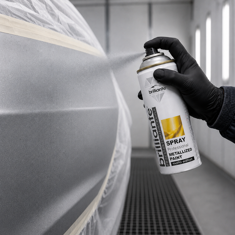 Spray vopsea gri metalizata Brillante 400ml