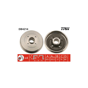 Tambur frana TRW DB4214